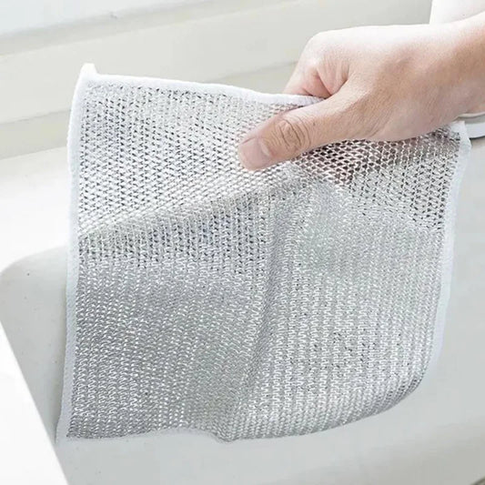 2/5/8Pcs Silver Cleaning Cloth Magic Dish Towel